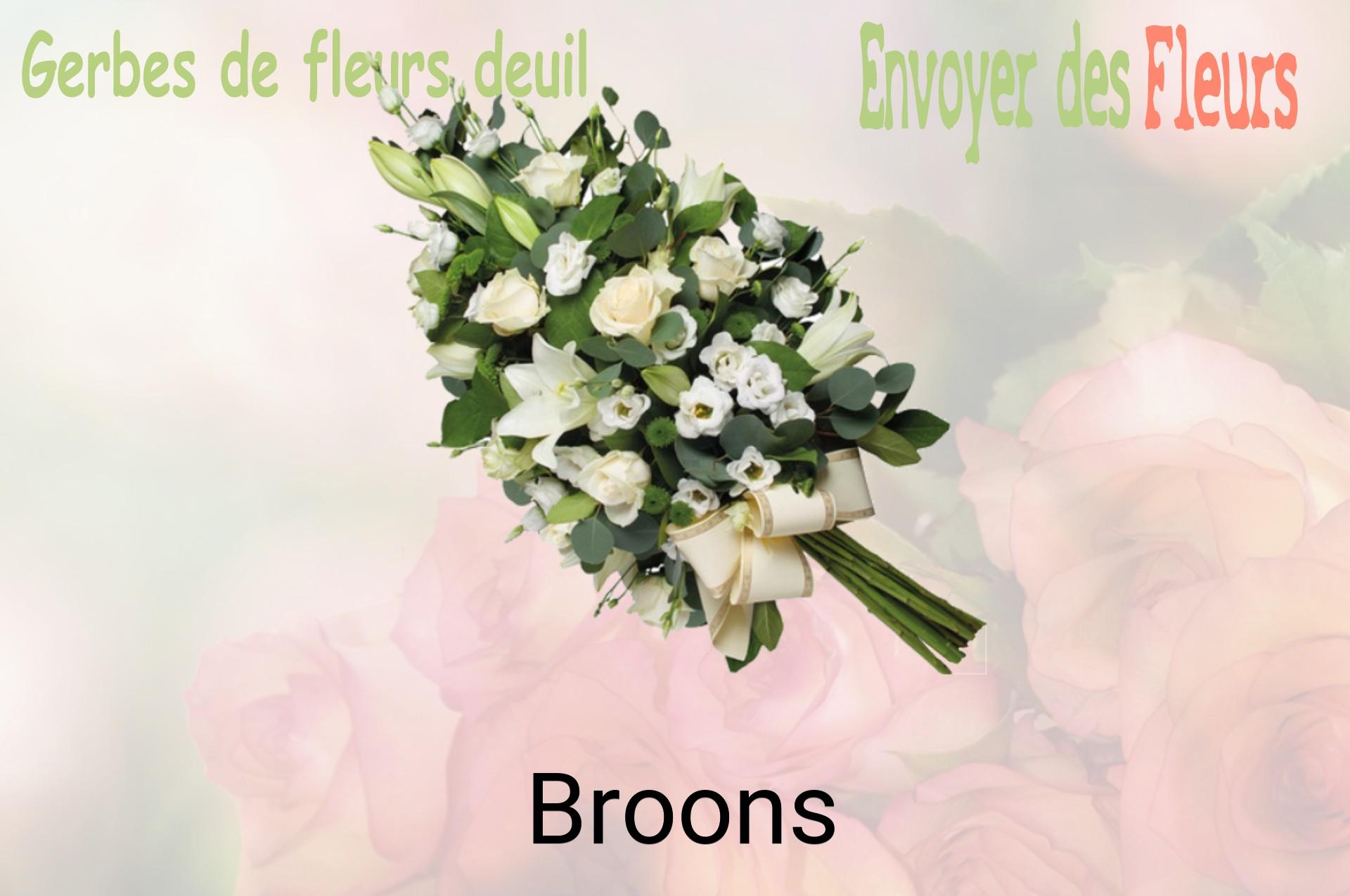 Gerbe de fleurs de deuil livrée à Broons